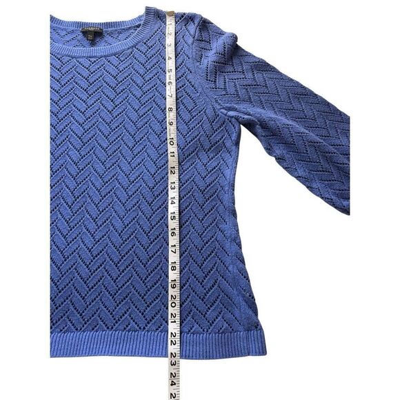 Talbots cotton/linen Pointelle sweater - XLP - Picture 7 of 9